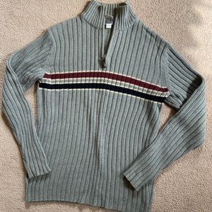 Men’s Gray OLD NAVY Sweater - Small, Half Zip
